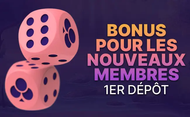 100 % JUSQU'À 1 000 € DE BONUS DE PREMIER DÉPÔT