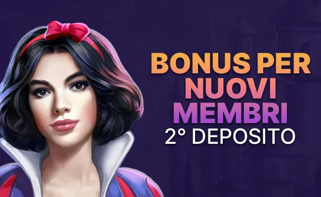 Bonus del 100% fino a €500 sul secondo deposito