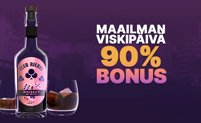 Maailman viskipäivä  90% bonus