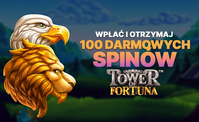 Wpłać i zdobądź 100 darmowych spinów 🦅