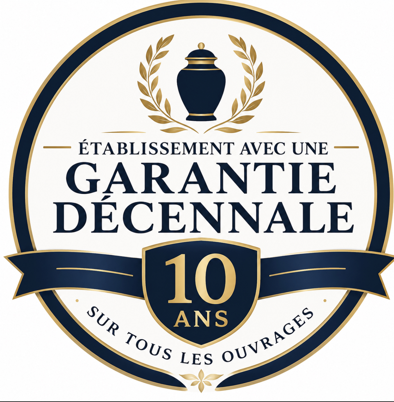 Établissement avec une garantie décennale — 10 ans sur tous les ouvrages