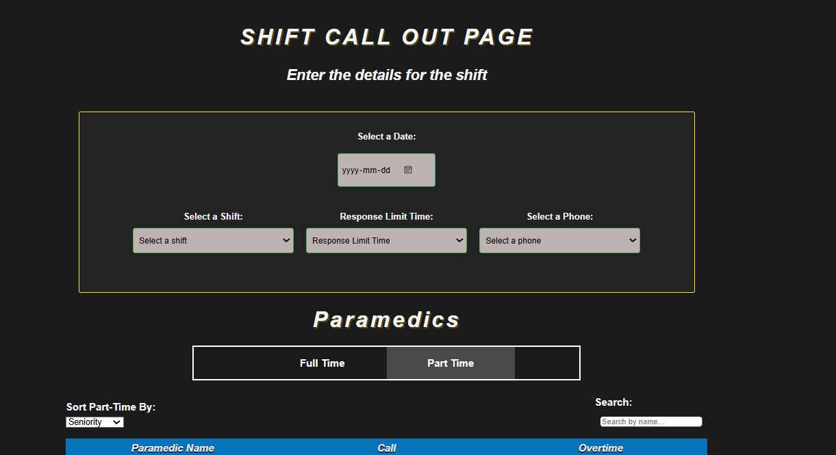 Automated Call-Out System