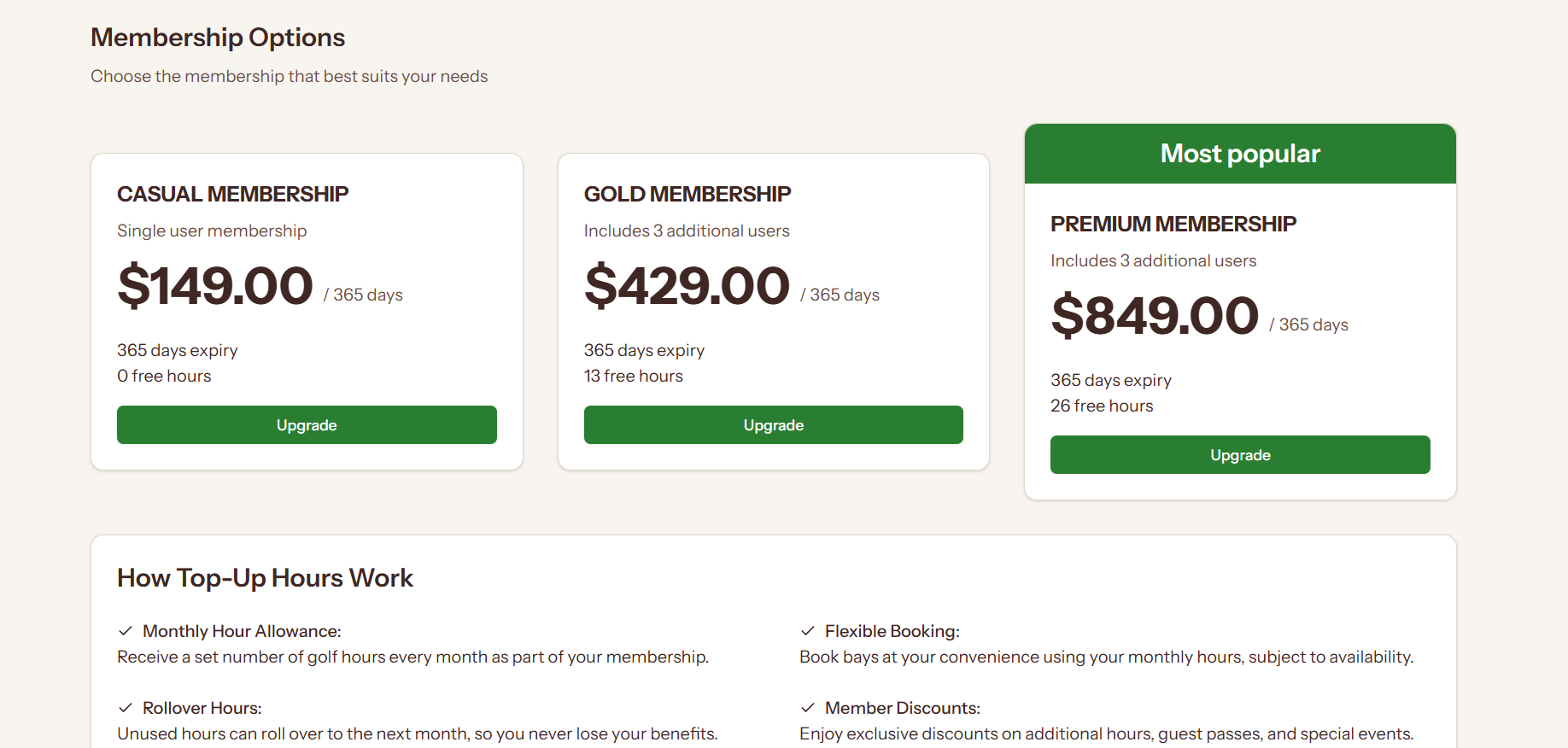 Membership Purchase Flow