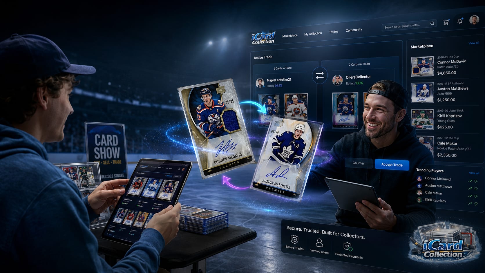Hockey Card Collectors Trading Online