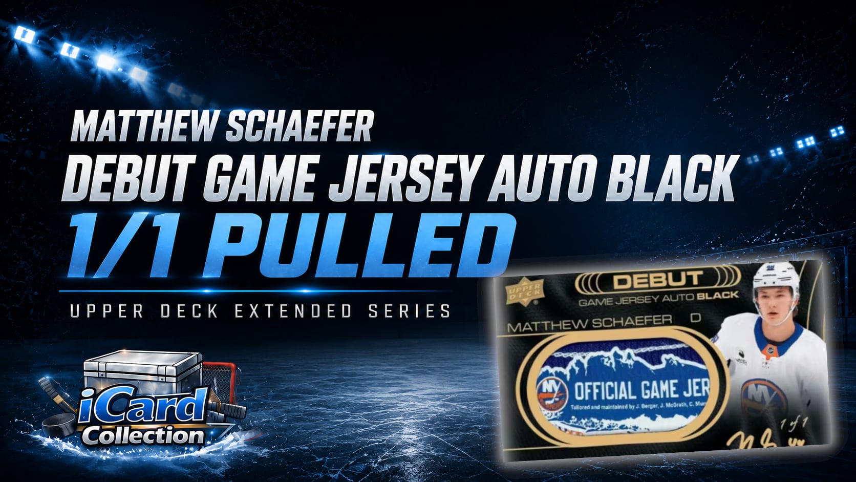 Matthew Schaefer Game Debut 1/1 Rookie Card Pulled