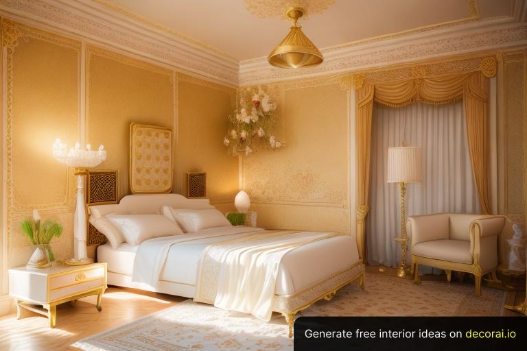 Royal Bed Room Interior Idea