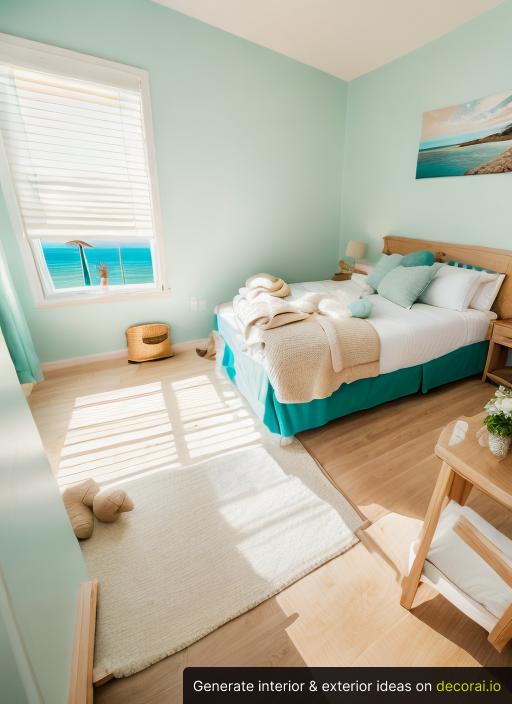 Coastal Bed Room Interior Idea