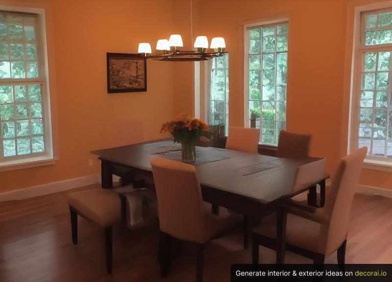 Minimalist Dining room Interior Idea