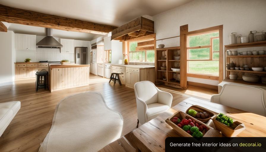 Farmhouse Kitchen Interior Idea