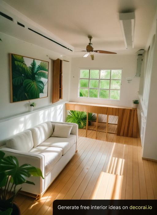 Tropical Living Room Interior Idea