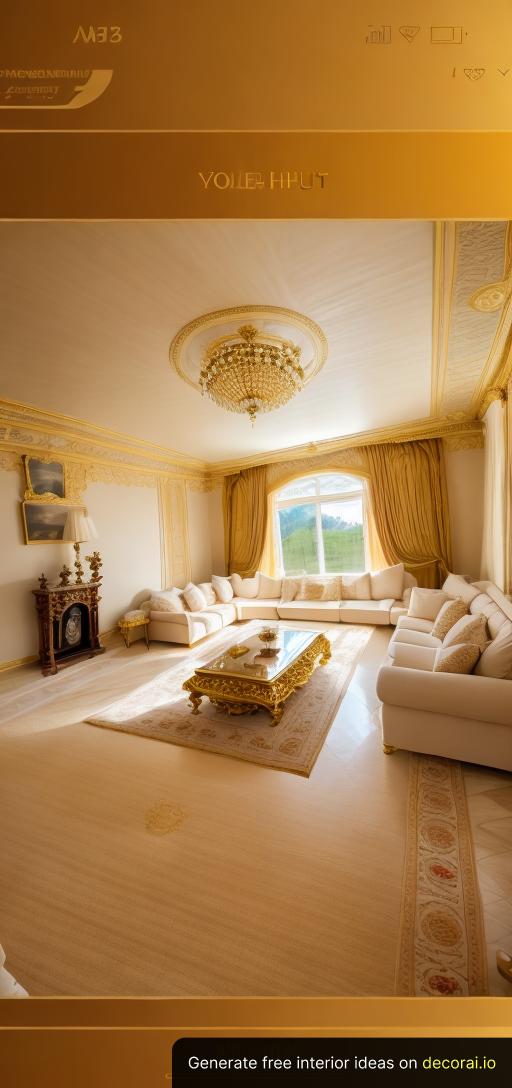 Royal Living Room Interior Idea