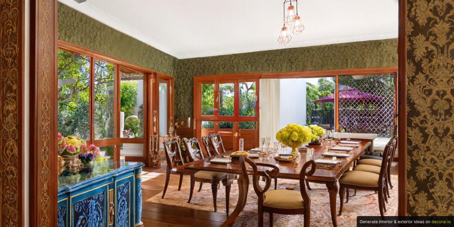 Maximalist Dining room Interior Idea