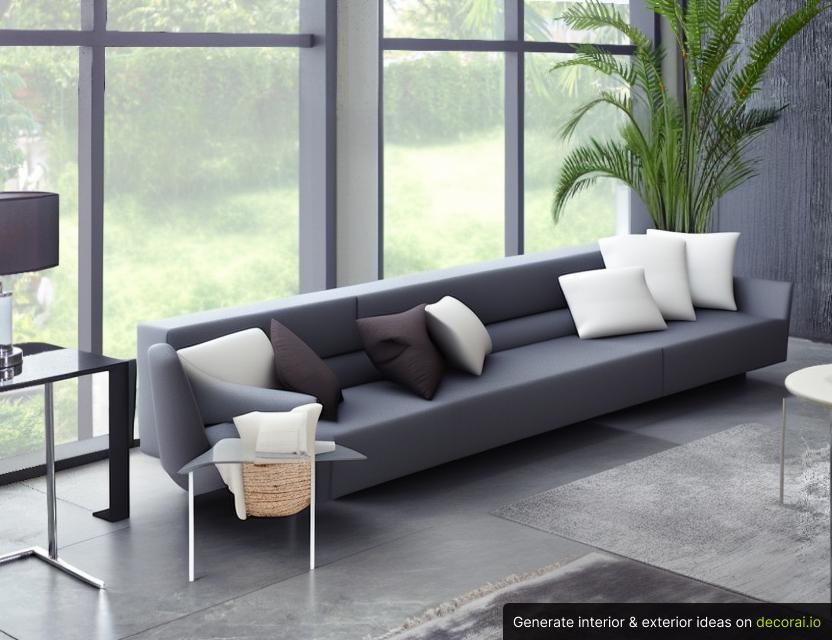 Minimalist Living Room with Sofa,Bookcase,Television Interior Idea