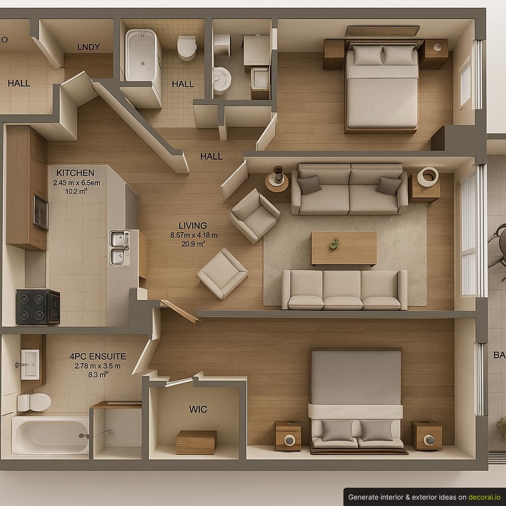 Futuristic Living Room Interior Idea