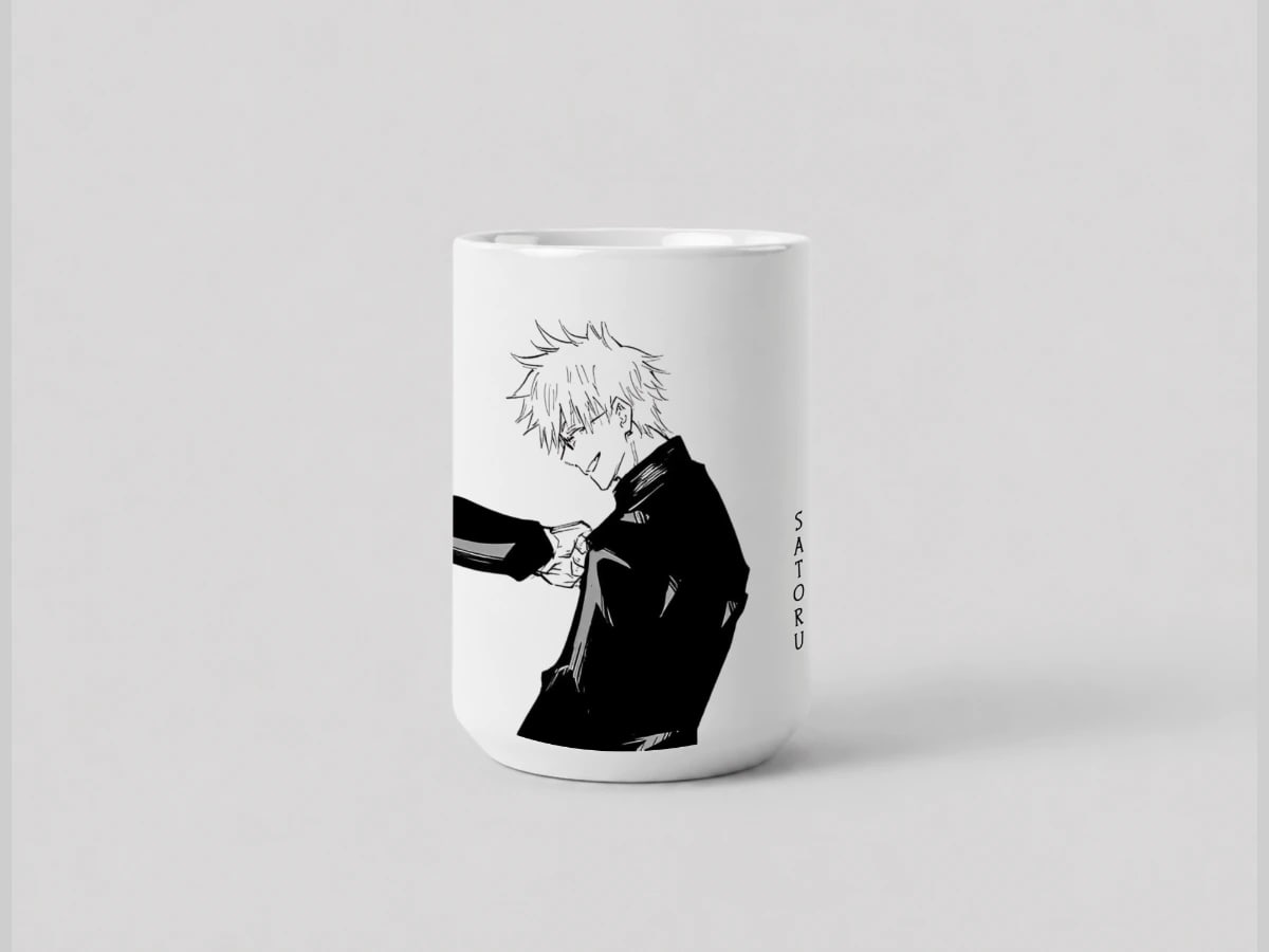 Taza 15 oz de Satoru Gojo vista 2