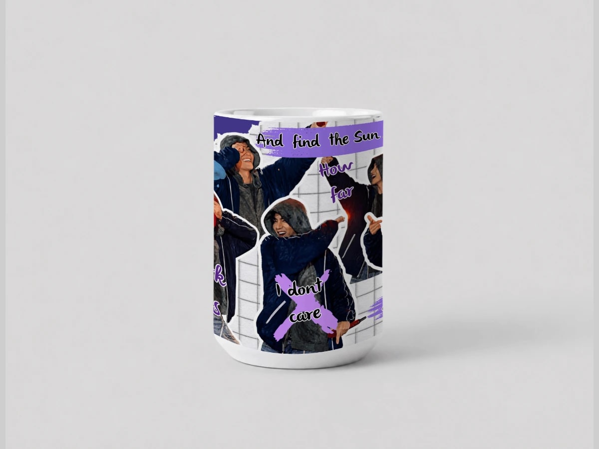 V BTS - Taza de 15 oz vista 2