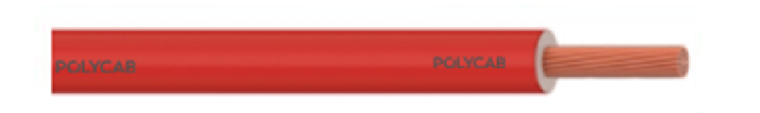 Polycab 1.5 Sqmm, 1 Core, Copper Class 5/Flexible, FR-LSH TYPE D, Single Core Flexible Cable - Red - I-1.5PX1CREDFRLS100