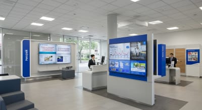 Dijital Tabelalar Banka-Finans sektöründe - Digital Signage Solution by DFN Player