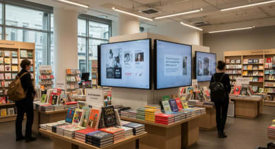 Dijital Tabelalar Kırtasiye Kitap evi sektöründe - Digital Signage Solution by DFN Player
