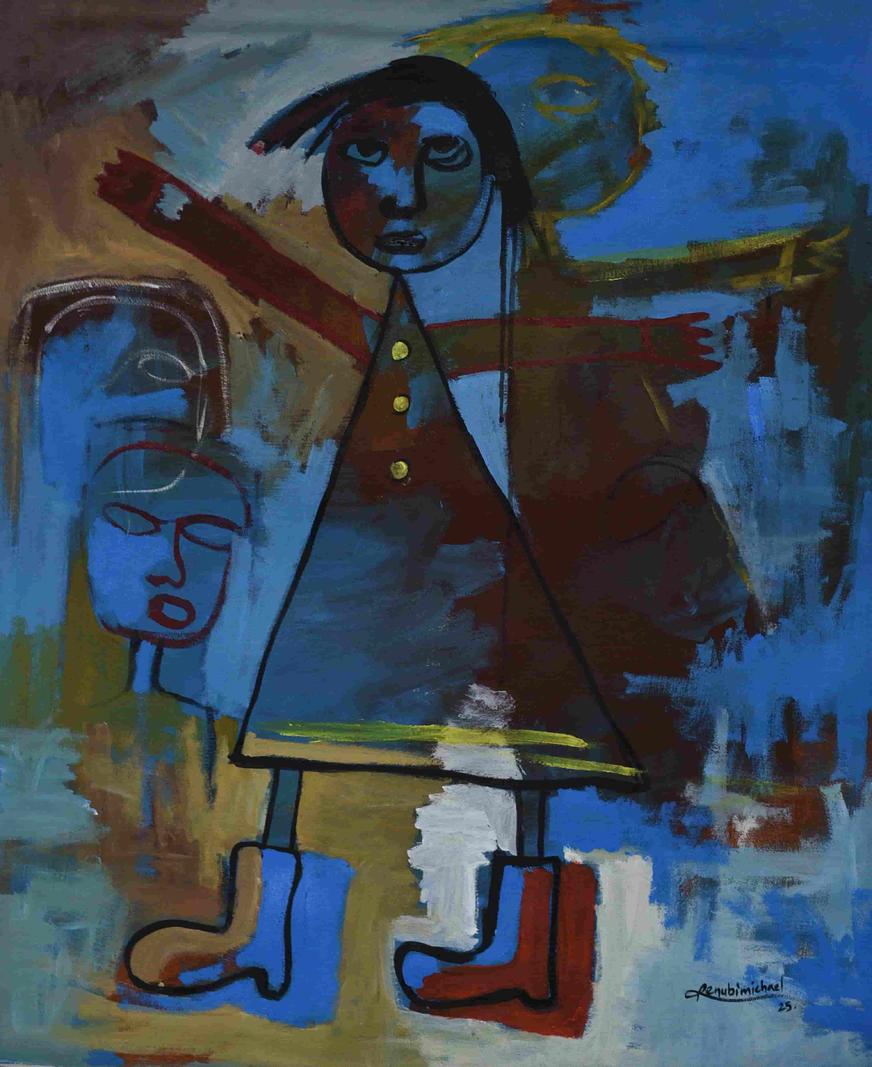 Figure In Blue