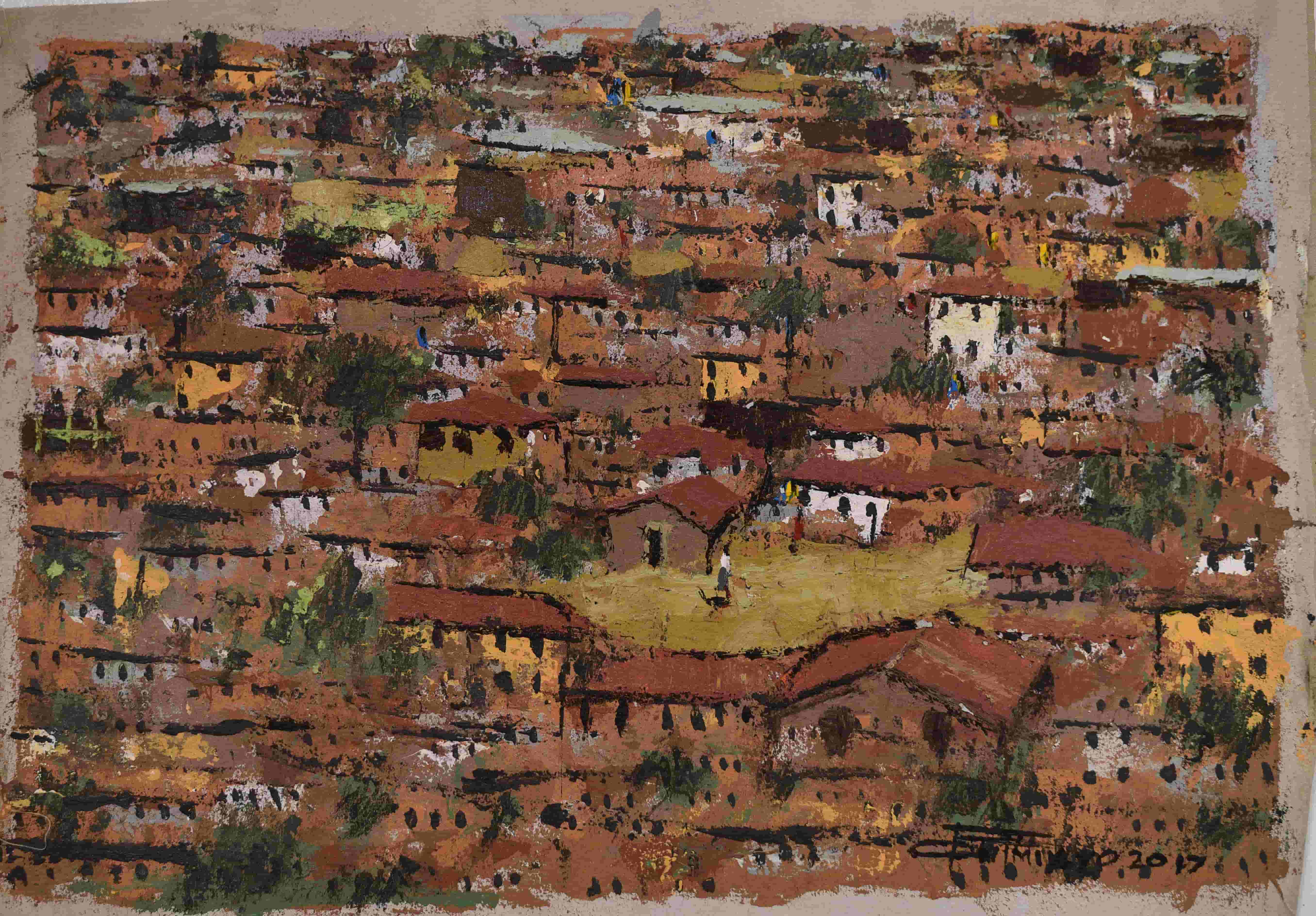 Aerial View Of A Town