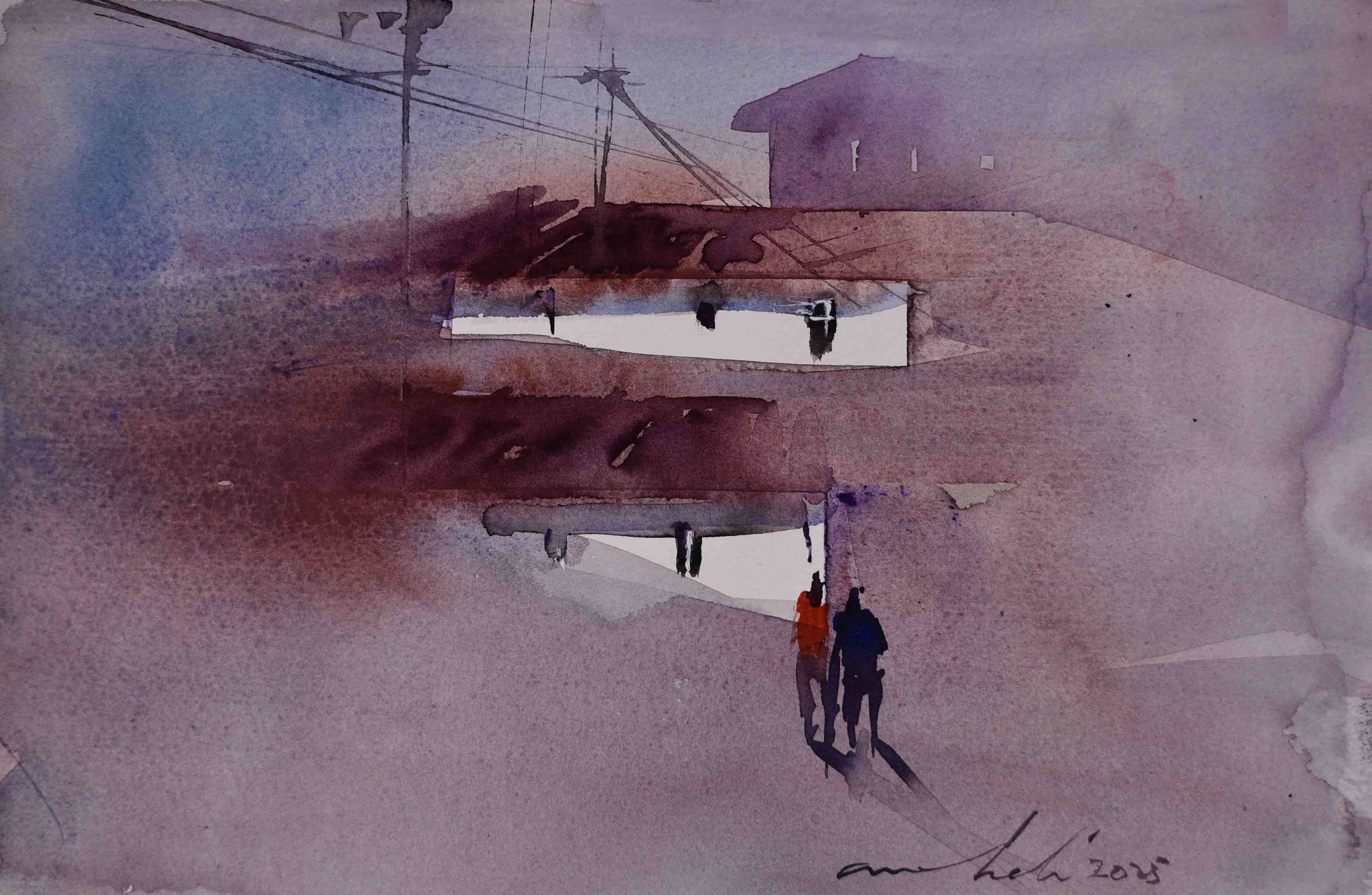 Evening Reflections On The Road