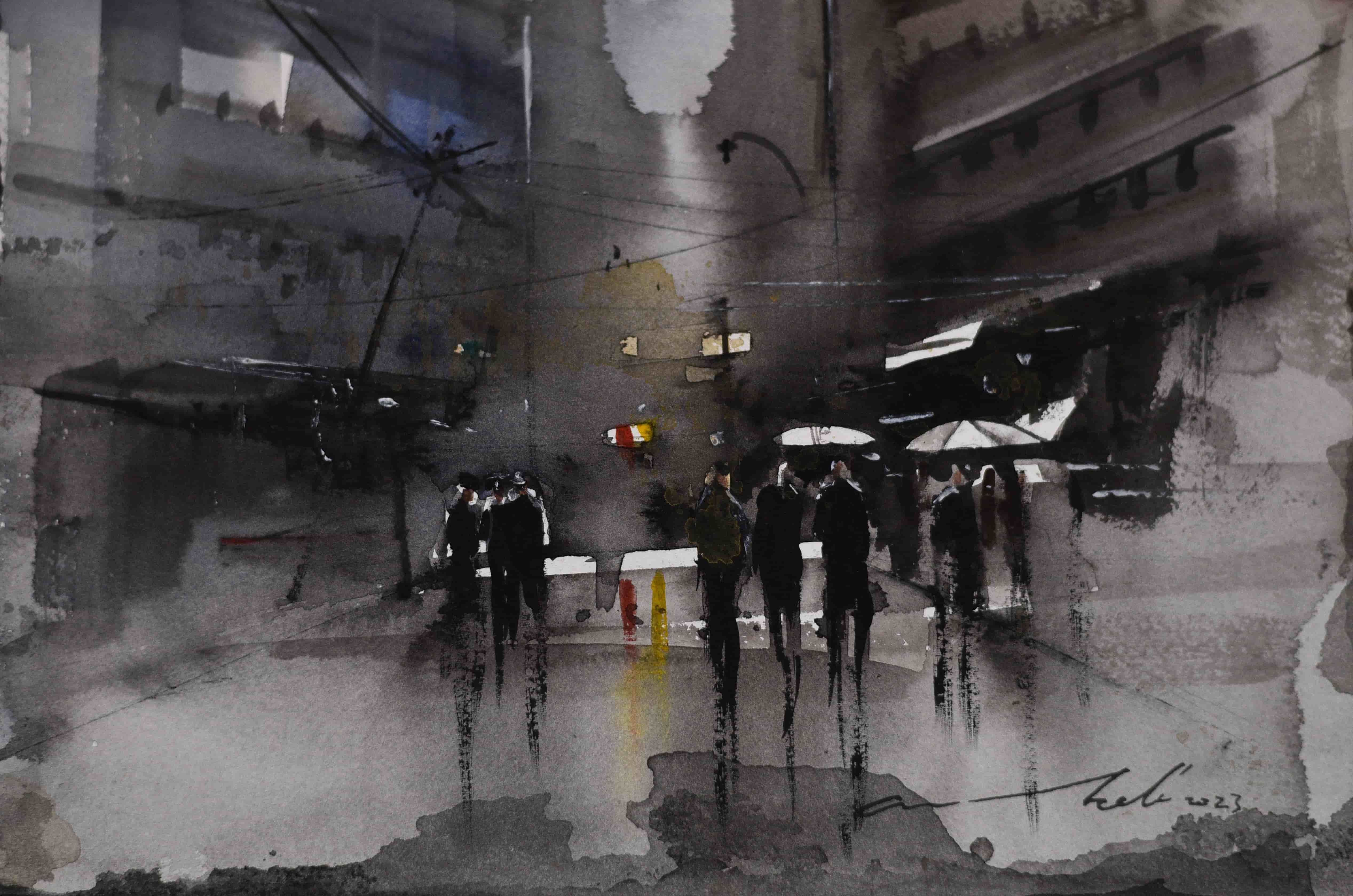 Rainy Day Pedestrians