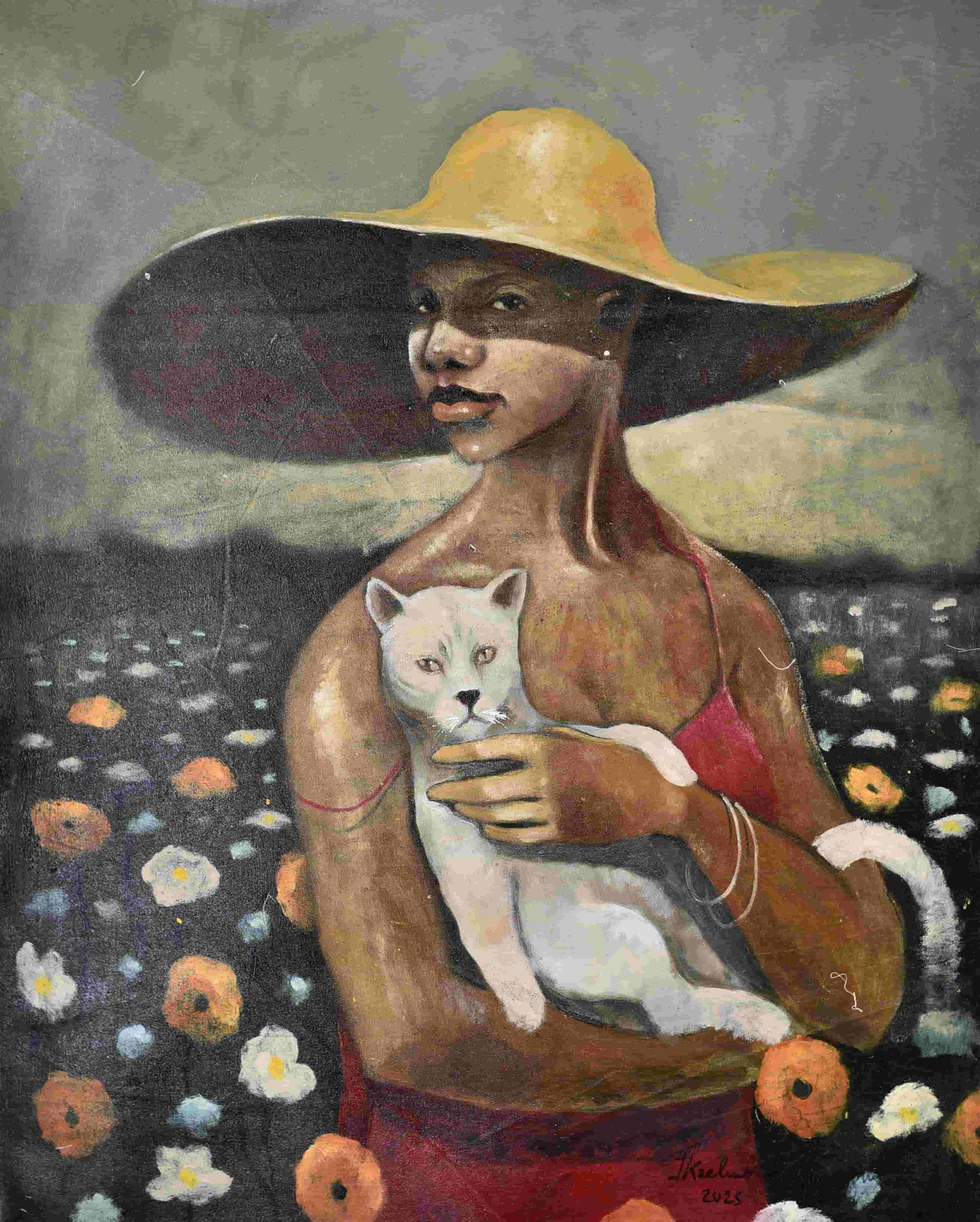 Woman With Cat
