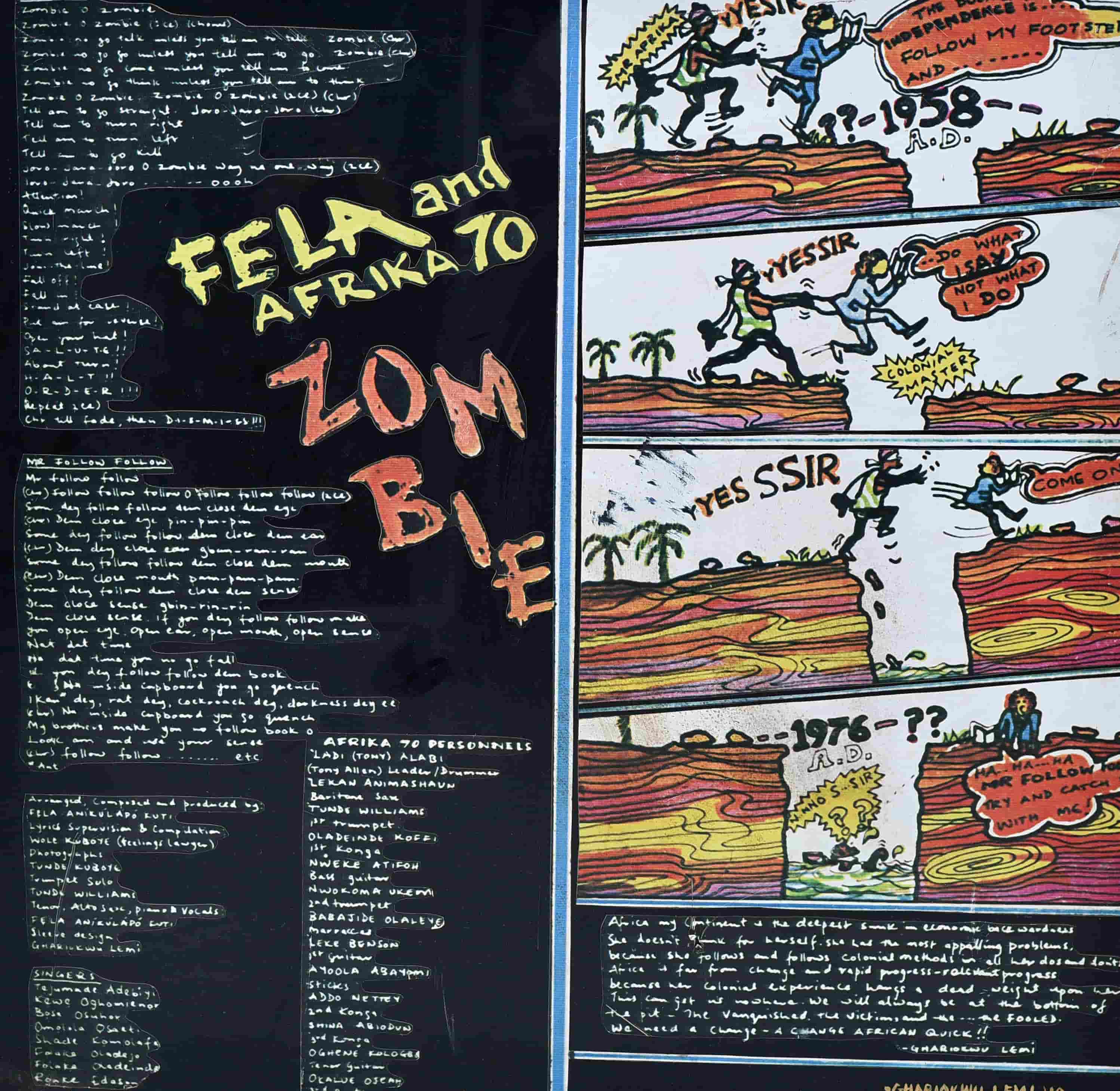 Fela And Afrika 70 Zombie