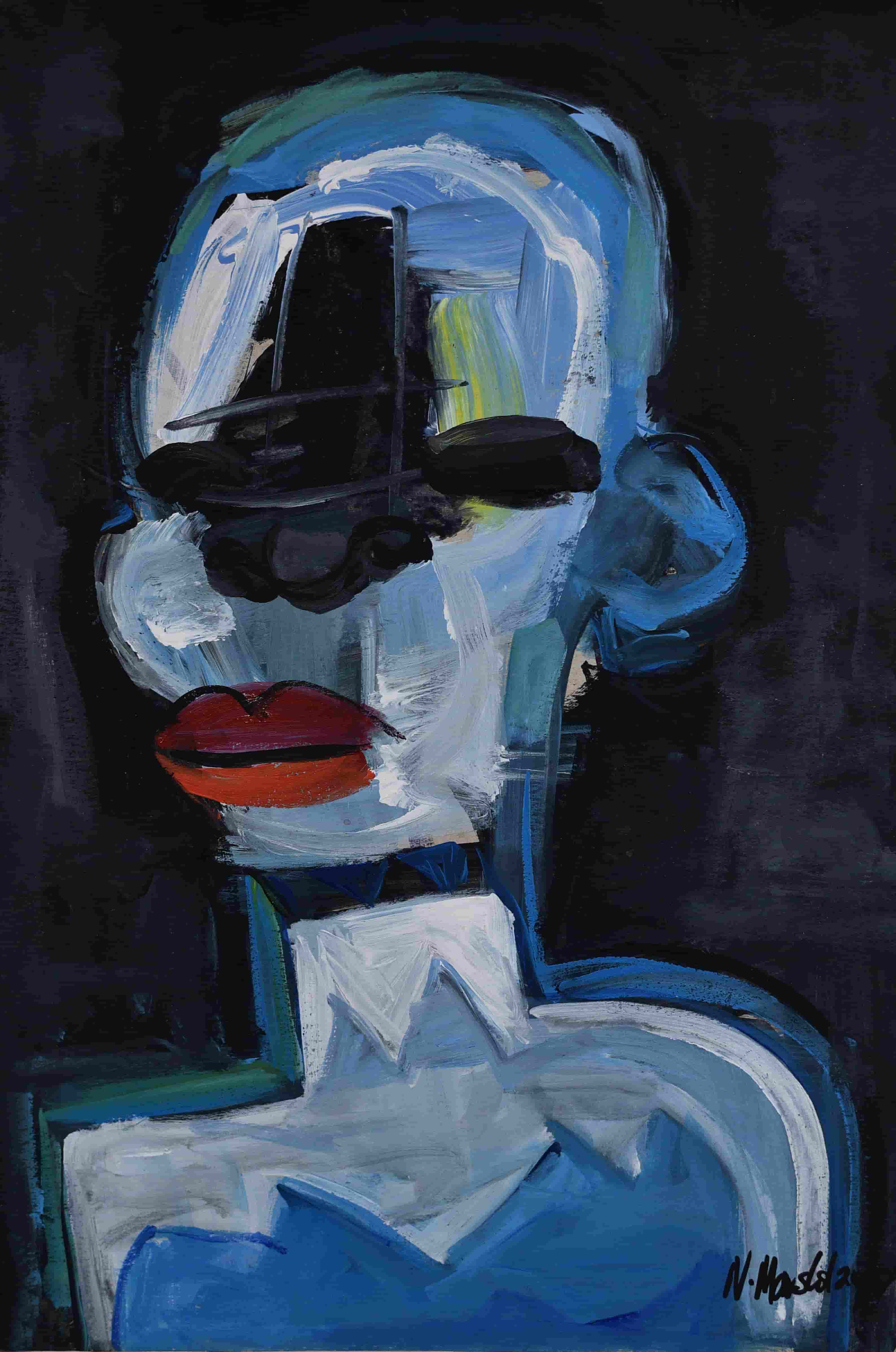 Blue Modular Portrait