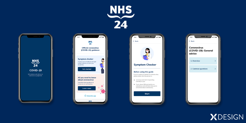 NHS 24 app by by xDesign