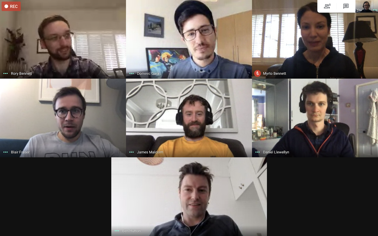 xDesign NHS24 app development team on a remote video call