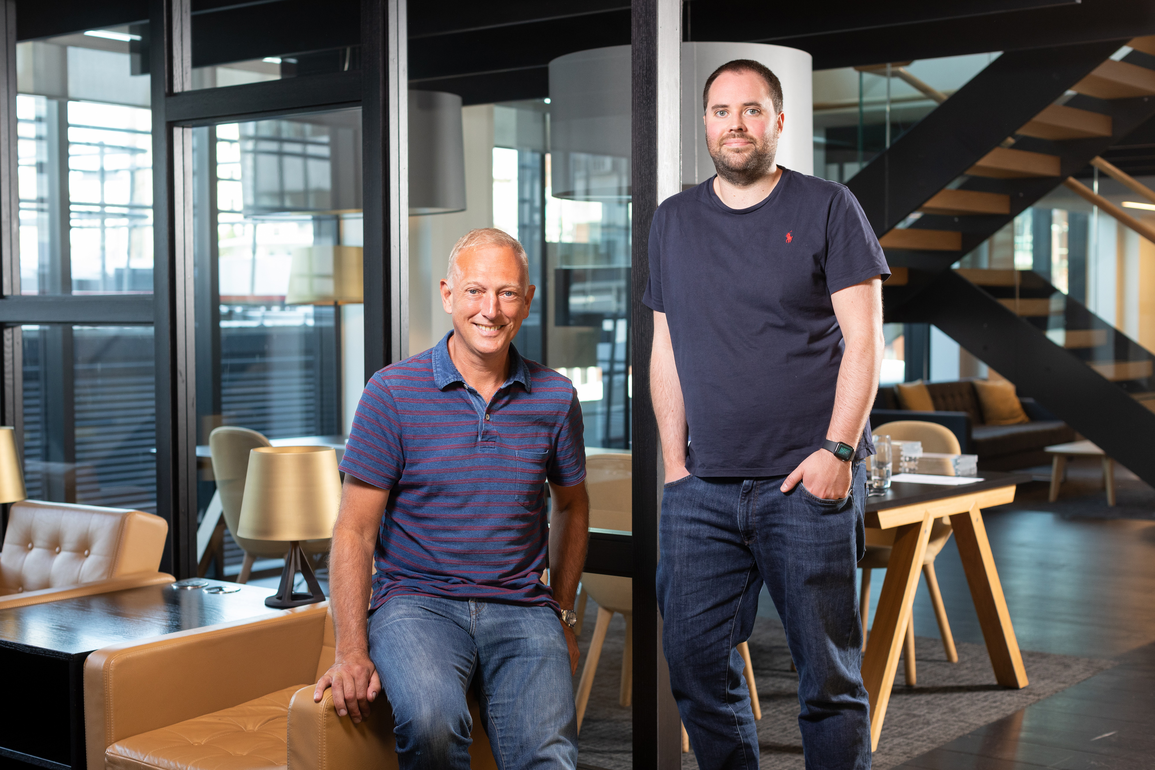 Matt Ward (Head of Northern England) and Euan Andrews (Managing Director) of xDesign at Bruntwood Scitech’s Platform in Leeds
