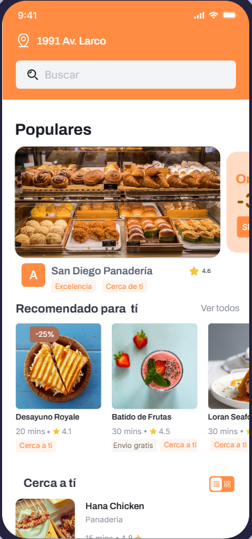 Screenshot de la app Pancito Mornings