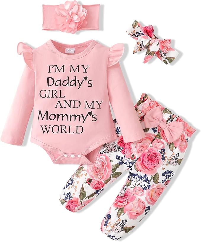Newborn Baby Girl Clothes Long Sleeve Romper