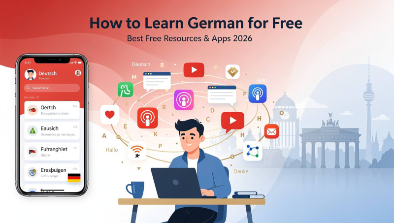 How to Learn German for Free | Best Free Resources & Apps 2026 | German ...