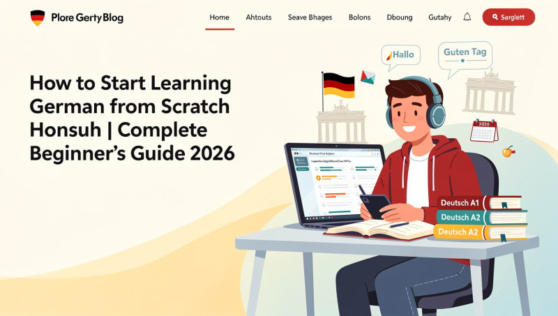 How to Start Learning German from Scratch | Complete Beginner's Guide ...