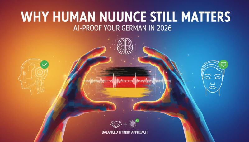 Why Human Nuance Still Matters: AI-Proof Your German in 2026