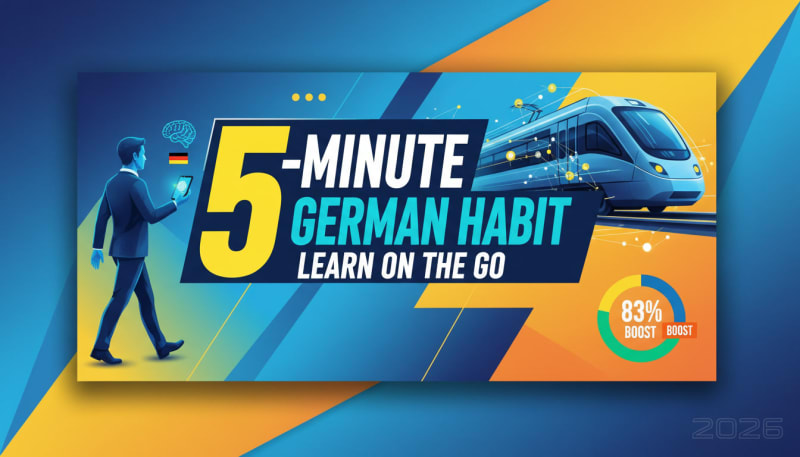 5-Minute German Habit: How Busy Professionals Learn While Commuting in 2026