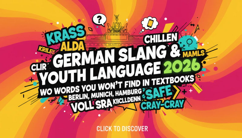 German Slang & Youth Language 2026: Words You Won't Find in Textbooks but Will Hear in Berlin