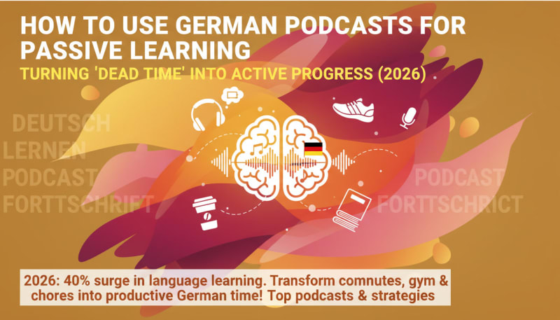 How to Use German Podcasts for Passive Learning: Turning 'Dead Time' into Active Progress (2026)