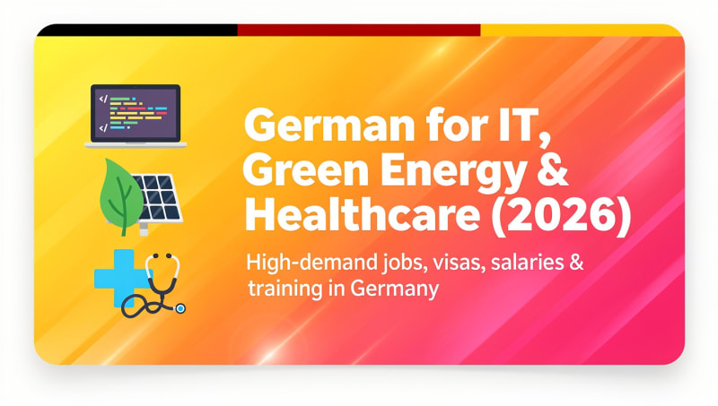 German for Specific Purposes: Technical German for IT, Green Energy, and Healthcare Professionals (2026)