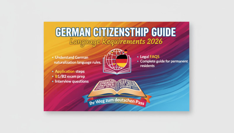 German Citizenship Guide: Language Requirements 2026 | German Online Tests