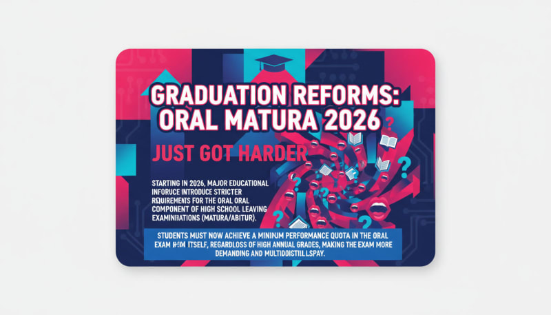 Graduation Reforms: Passing the Oral Matura in 2026 Just Got Harder