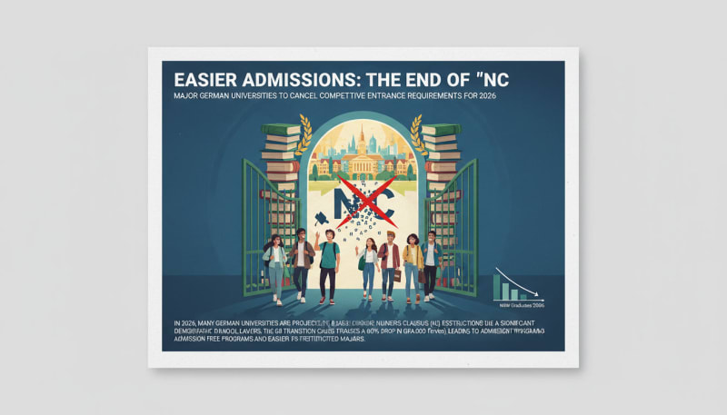 The End of "NC": Major German Universities to Cancel Competitive Entrance Requirements for 2026
