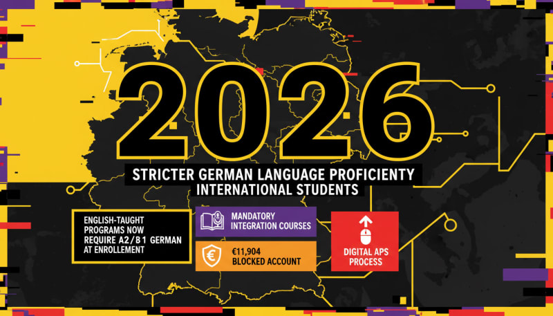 Stricter Enrollment: New German Language Proficiency Requirements for International Students in 2026