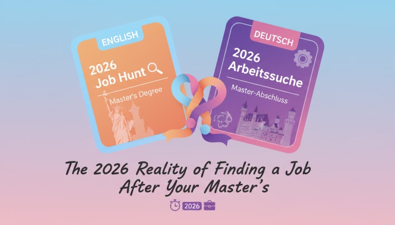 English vs. German: The 2026 Reality of Finding a Job After Your Master's