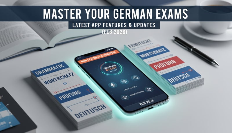 Master Your German Exams: Latest App Features & Updates (Feb 2026)