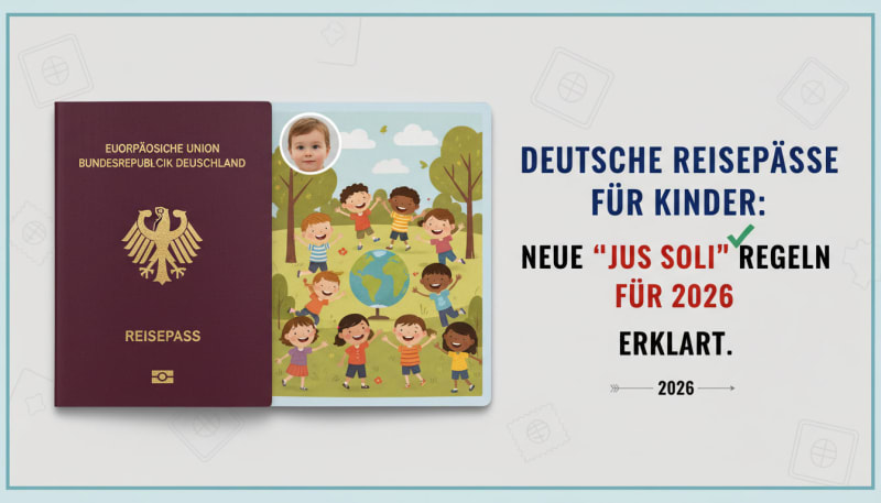 German Passports for Children: New 'Jus Soli' Rules for 2026 Explained