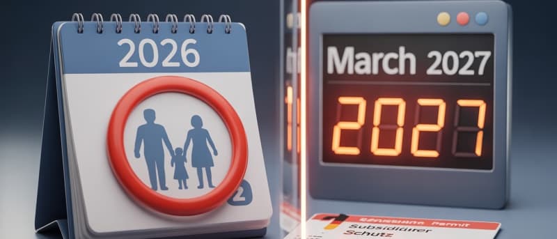 Family Reunification Suspension 2025-2027: Subsidiary Protection Holders (2026 Update)